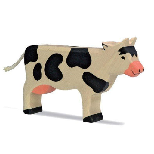 Holztiger - Cow, Black, Standing-Simply Green Baby