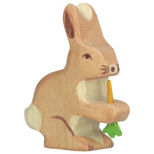 Holztiger - Hare, With Carrot-Simply Green Baby
