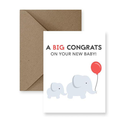Impaper Co Greeting Card - New Baby-Simply Green Baby