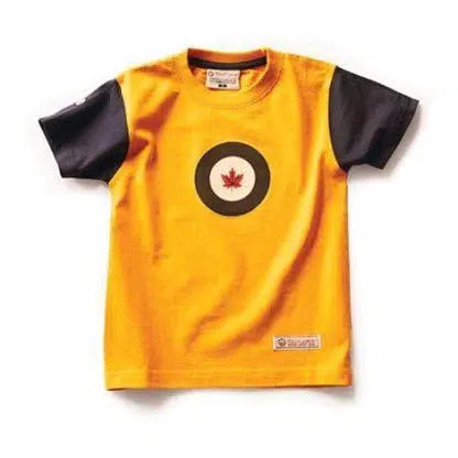 Kids RCAF T-Shirt, Burnt Yellow-Simply Green Baby