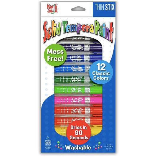 Kwik Stix Thin Stix Solid Tempera Paint - 12 Classic Colours-Simply Green Baby