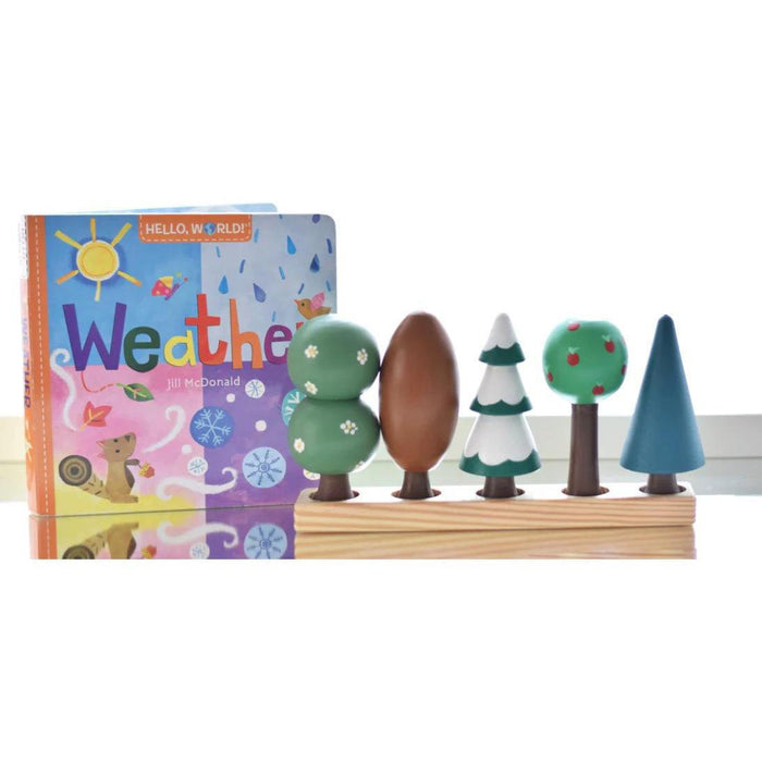 L + Wood 5 Seasons Trees Stand-Simply Green Baby