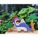 L + Wood Large Wooden Dinosaurs Set-Simply Green Baby