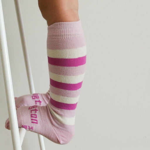 Lamington Merino Knee High Socks - Sorbet-Simply Green Baby
