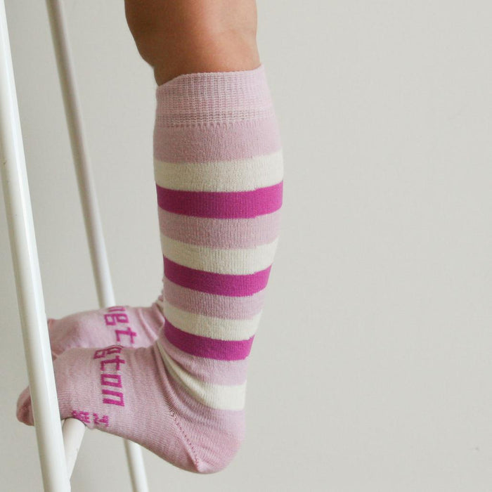 Lamington Merino Knee High Socks - Sorbet-Simply Green Baby