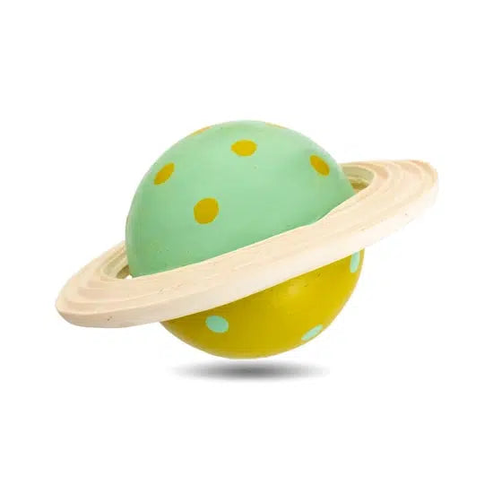 Lanco Natural Rubber Teether - Saturn Ball-Simply Green Baby