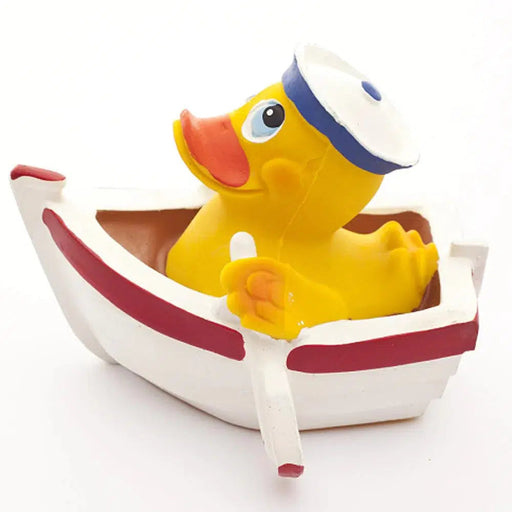 Lanco Natural Rubber Toy - Duck in Boat (Fully Sealed)-Simply Green Baby