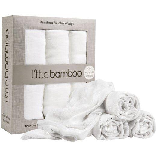 Little Bamboo Muslin Baby Wraps-Simply Green Baby
