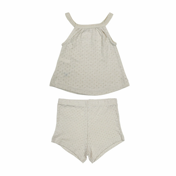 L'ovedbaby Pointelle Tank + Tap Short Set — Simply Green Baby