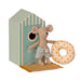 Maileg Beach Mice, Little Brother in Cabine de Plage-Simply Green Baby