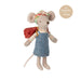 Maileg Big Sister Hiker Mouse with Magnet Hands-Simply Green Baby