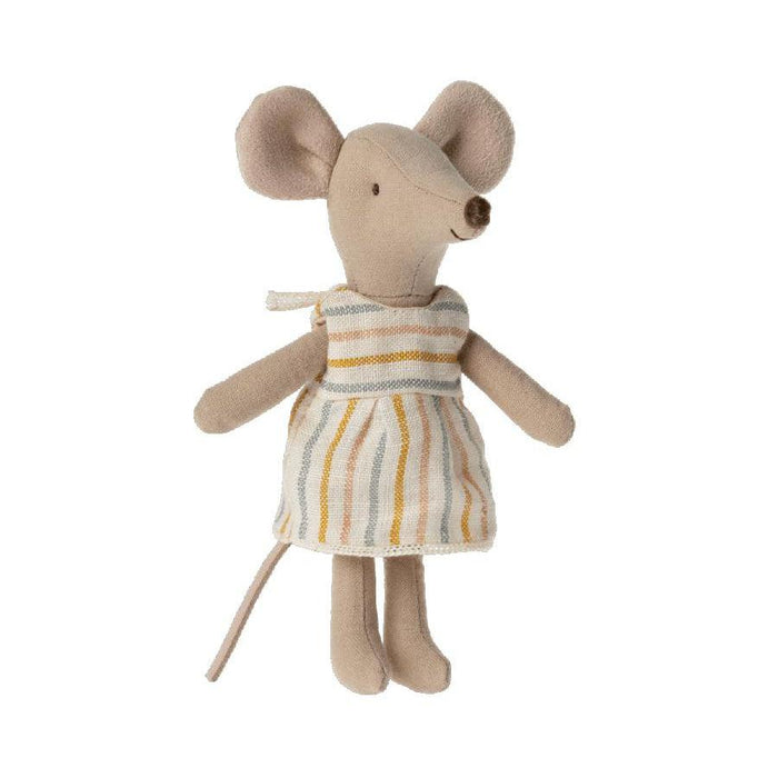 Maileg Big Sister Mouse in Matchbox, Spring Dress-Simply Green Baby