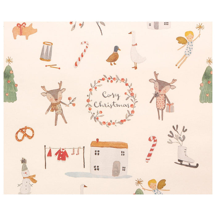 Maileg Cozy Christmas Wrapping Paper By The Metre-Simply Green Baby