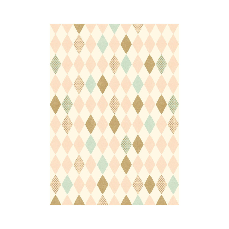 Maileg Harlekin Rose Wrapping Paper-Simply Green Baby