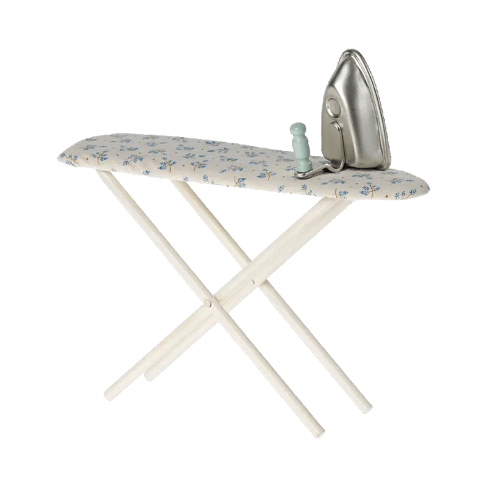 Maileg Iron + Ironing Board - Blue Flowers-Simply Green Baby