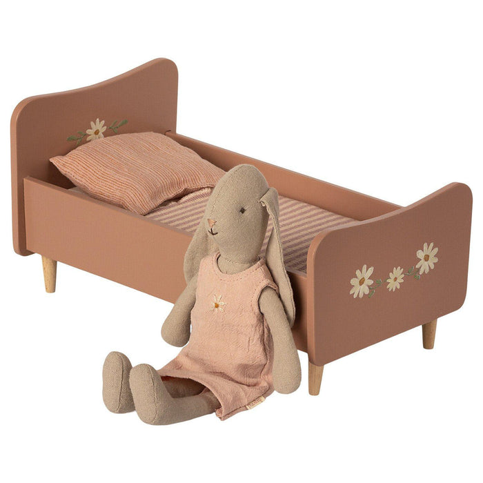 Maileg Mini Wooden Bed Rose-Simply Green Baby