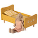 Maileg Mini Wooden Bed Yellow-Simply Green Baby