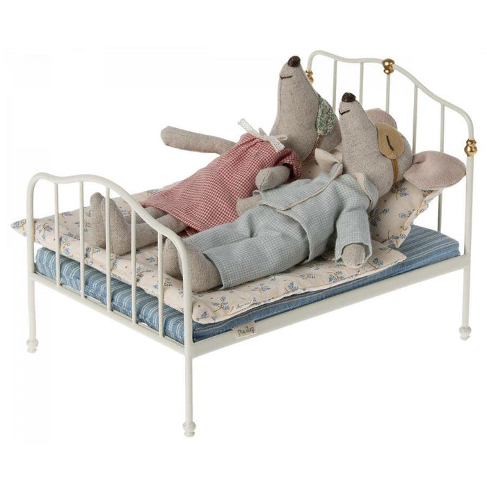 Maileg Mouse Bed, Off White-Simply Green Baby