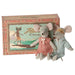 Maileg Mum + Dad Mice in Cigarbox, Check PJs-Simply Green Baby