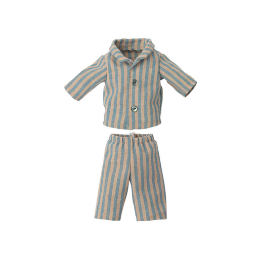 Maileg Pajamas for Teddy Junior, Blue-Simply Green Baby