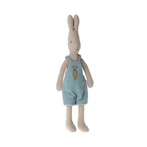Maileg Rabbit Size 2, Blue Overalls-Simply Green Baby