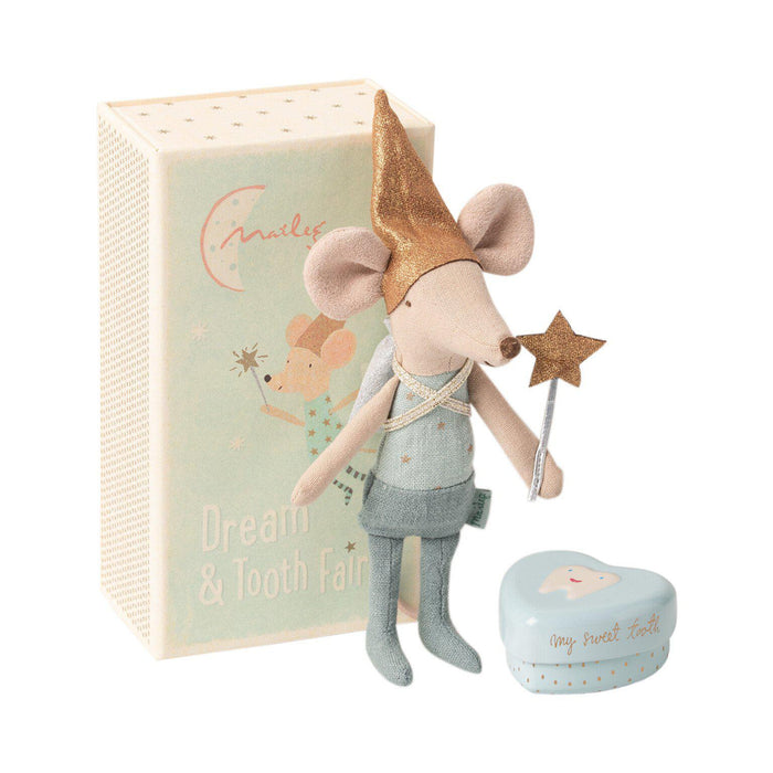 Maileg Tooth Fairy Mouse in Matchbox - Big Brother-Simply Green Baby