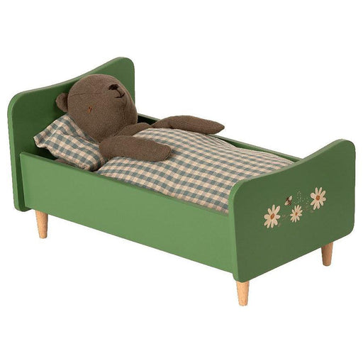 Maileg Wooden Bed - Teddy Dad, Dusty Green-Simply Green Baby