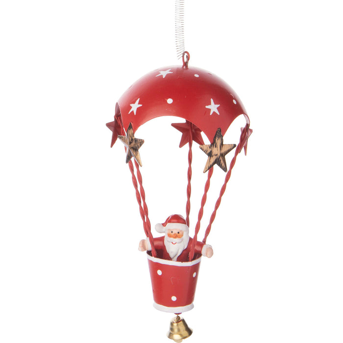 Metal Ballooning Santa + Snowman Ornaments-Simply Green Baby