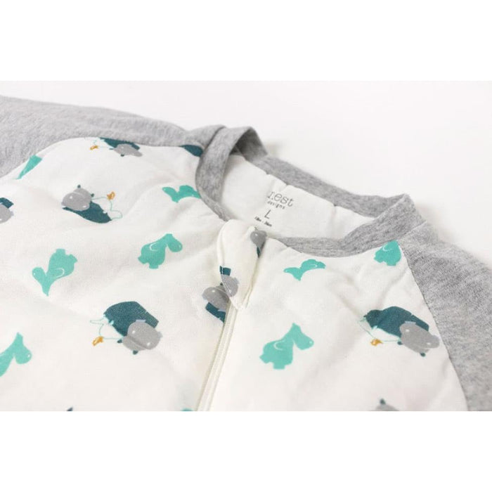 Nest Designs Raglan Bamboo Cozy Sleep Bag 2.5 Tog - Hippo Bird-Simply Green Baby