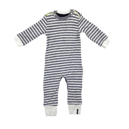 Noppies Long Sleeve Knit Playsuit, Navy-Simply Green Baby