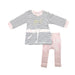 Noppies Long Sleeve Stripe Lyn Dress, Pink + Ankle Legging Set-Simply Green Baby