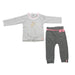 Noppies Long Sleeve Sue Text Tee + Jersey Pants Playset-Simply Green Baby