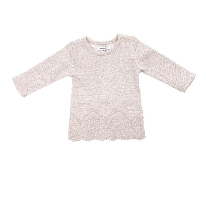 Noppies Lyn Embro Sweater Dress - Light Pink-Simply Green Baby