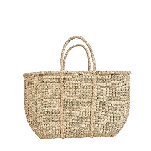 Olli Ella Caro Seagrass Market Bag-Simply Green Baby