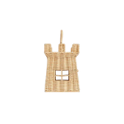 Olli Ella Rattan Castle Bag-Simply Green Baby