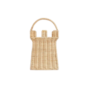 Olli Ella Rattan Castle Bag-Simply Green Baby