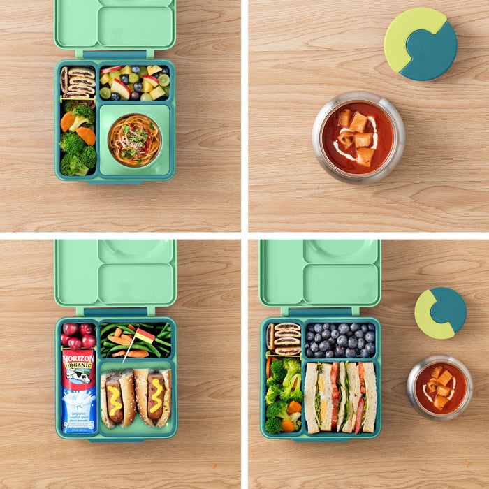 OmieLife OmieBox Thermos Insulated Bento Box-Simply Green Baby