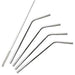 Onyx Stainless Steel Straws Single Pack of 4 With Brush-Simply Green Baby