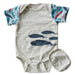 Organic Grow-With-Me Onesie - Whale-Simply Green Baby