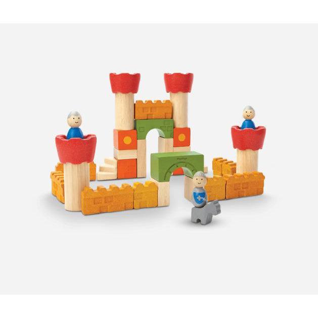 Plan Toys Castle Blocks-Simply Green Baby
