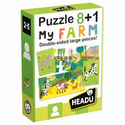 Puzzle 8+1 My Farm-Simply Green Baby