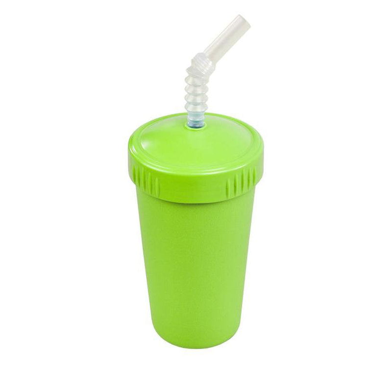 Re-Play Straw Cup with Lid + Straw-Simply Green Baby