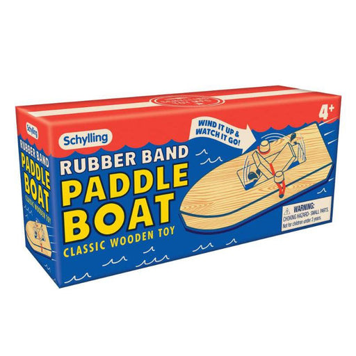 Schylling Wooden Rubber Band Powered Boat-Simply Green Baby