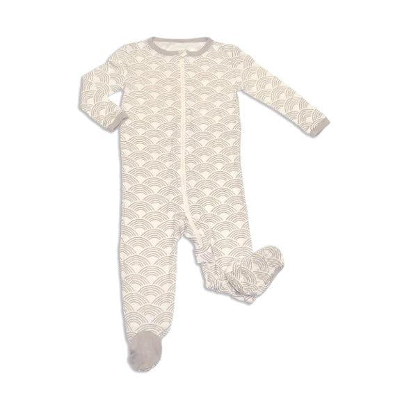 Silkberry Baby - Bamboo Footed Sleeper, Wobbly Wave