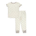 Silkberry Baby - Bamboo Short Sleeve Pajama Set, Wobbly Wave-Simply Green Baby