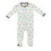 Silkberry Baby - Organic Cotton Footed Sleeper, Arctic Blue Bear-Simply Green Baby