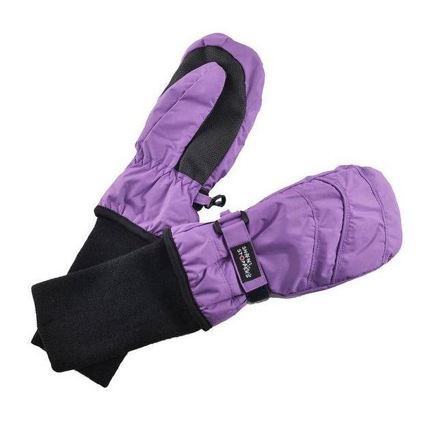 SnowStoppers® Nylon Mittens - Purple-Simply Green Baby