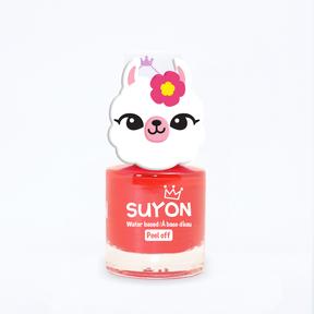 Suyon Peel Off Kids Nail Polish - Llama, Bright Red-Simply Green Baby