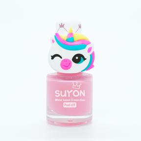 Suyon Peel Off Kids Nail Polish - Unicorn, Light Pink-Simply Green Baby