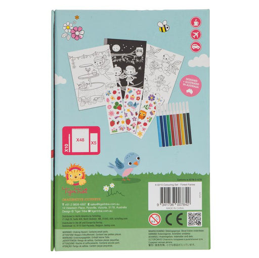 Tiger Tribe - Colouring Set, Forest Faries-Simply Green Baby